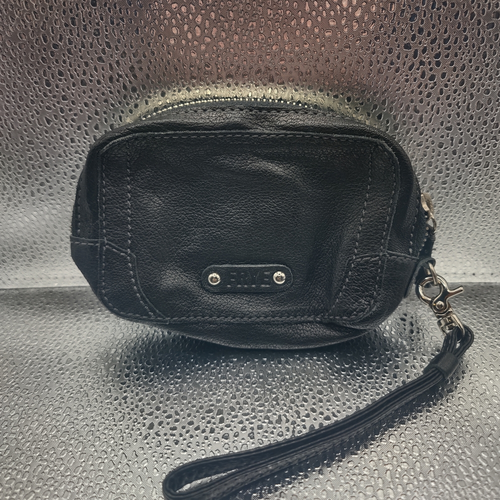 Frye Black Leather Wristlet